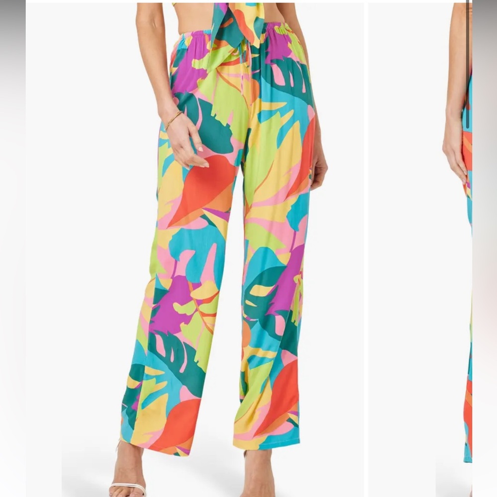 L*Space Lily Pant in Copacabana colorful flower print size S